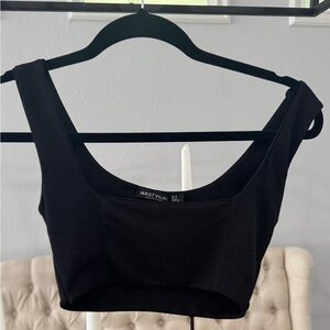 Nasty Gal Black Crop Top 0